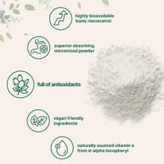 Trans-Resveratrol with Vitamin E Powder
