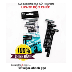 DAO CẠO RÂU 2 LƯỠI KÉP KAI (SET 3 CÂY)