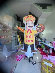 Rối hơi cửa hàng hải sản