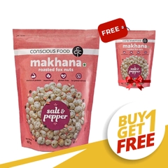 Hạt Sen Nổ phồng Makhana vị muối tiêu Pepper 65gr Hạt Fox Nut