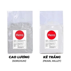 Combo 2 loại bột 1KGX2 Bột cao lương + Bột kê trắng