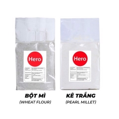 Combo 2 loại bột 1KGX2 Bột mì nguyên cám + Bột kê trắng