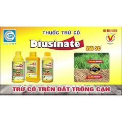Thuốc Trừ Cỏ DIUSINATE 268 SC, Thuốc trừ cỏ không chọn lọc, diệt cỏ dại kết hợp diệt mầm, tác động tiếp xúc và lưu dẫn