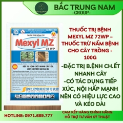 Mexyl MZ 72WP 30g SPC - Trừ Bệnh Vàng Lá, Thối Rễ Và Các Loại Nấm Hại Cây Trồng