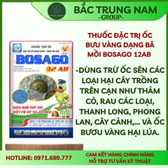THUỐC ĐẶC TRỊ ỐC BƯU VÀNG DẠNG BÃ MỒI BOSAGO 12AB