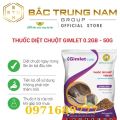 Trừ Chuột Sinh Học Thế Hệ Mới Trộn Sẵn Gimlet 0.2GB. (gói 50g)