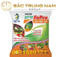 Phân bón lá NPK hòa tan Sitto FoPro 10-52-10 +TE gói 100g