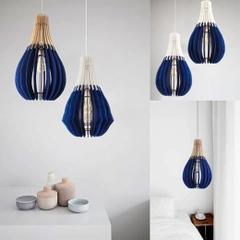 Đèn gỗ trang trí thả trần thẩm mỹ