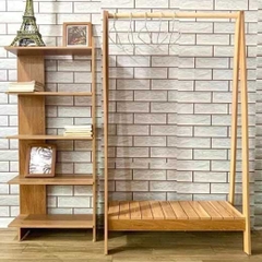 Kệ treo quần áo 1 tầng chữ A gỗ MDF nhập khẩu