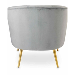 Ghế sofa đơn lưng tựa bo tròn phong cách hiện đại