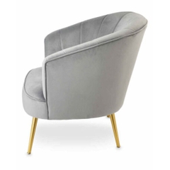 Ghế sofa đơn lưng tựa bo tròn phong cách hiện đại