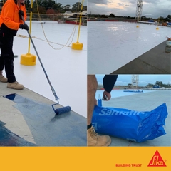 Sanafil G410-20L - Cuộn 2x15m - Màng PVC chống thấm sàn mái chất lượng cao