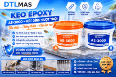 Keo Apoxy AE 3000 Bộ 20kg Màu Trắng - Keo dán đá hai thành phần gốc Epoxy