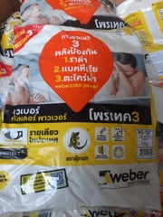 Weber Color Power - Keo chà ron chuyên dụng cho khu vực khô ẩm ướt. Mạch rộng 1-6mm