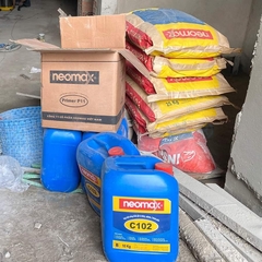 Neomax C102 - Bộ 35kg - Hợp chất chống thấm gốc xi măng-polyme, 2 thành phần. Sản phẩm bao gồm hỗn hợp ở dạng bột kết hợp với thành phần nhựa Polyme tổng hợp ở dạng lỏng.