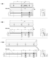 Chặn Lùi Cao Su 750x150x120mm Korea - Decal Phản Quang Dài | Cục Chặn Bánh Xe Ô Tô Cho Tầng Hầm & Bãi Đỗ Xe