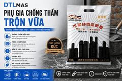 Phụ gia chống thấm trộn vữa Đài Loan - Túi 1kg