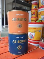 Keo Apoxy AE 3000 Bộ 2Kg Màu Trắng - Keo dán đá hai thành phần gốc Epoxy