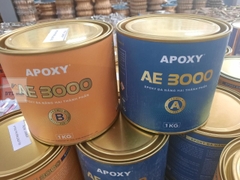 Keo Apoxy AE 3000 Bộ 2Kg Màu Xám - Keo dán đá hai thành phần gốc Epoxy