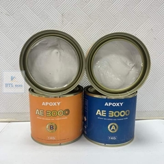 Keo Apoxy AE 3000 Bộ 2Kg Màu Trắng - Keo dán đá hai thành phần gốc Epoxy