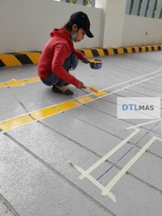 Băng Dính Giấy 1 Mặt Kẻ Vạch 15mm x 25m | Băng Keo Giấy Thi Công Sơn Giao Thông, Sàn Epoxy & Sân Thể Thao