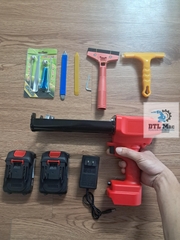 Bộ dụng cụ thi công keo chà ron Epoxy hai thành phần - Súng bơm, bàn gạt keo, sủi, bi cầu, lăn mạch