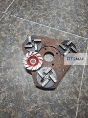 Bộ Ốc Đầu Côn Lắp Đĩa Sắt Mài Sàn 4 Thanh & Đĩa Mài Bóc Sơn – Phụ Kiện Máy Mài G330, G350, G580, G630, G680, G700