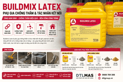 [Mã Dự Án] Buildmix Latex 5L | Phụ Gia Chống Thấm & Kết Nối Bê Tông