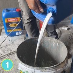 Neomax C102 - Bộ 35kg - Hợp chất chống thấm gốc xi măng-polyme, 2 thành phần. Sản phẩm bao gồm hỗn hợp ở dạng bột kết hợp với thành phần nhựa Polyme tổng hợp ở dạng lỏng.