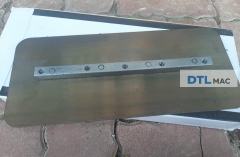 Cánh Máy Xoa Nền Bê Tông 340x150x1.2mm Trắng - Góc Tròn | Lưỡi Xoa Hoàn Thiện Sàn Bê Tông Cho Máy Xoa 900–1000mm