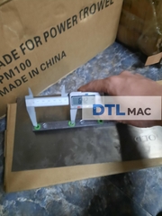 Cánh Máy Xoa Nền Bê Tông 340x150x2mm Vàng - Góc Vuông | Lưỡi Xoa Hoàn Thiện Sàn Bê Tông Cho Máy Xoa 900–1000mm