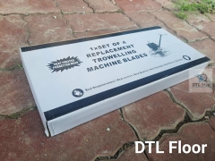 Cánh Xoa Nền Bê Tông 340x150mm dày 2mm. Góc Tròn - Lưỡi Xoa Nền Bê Tông