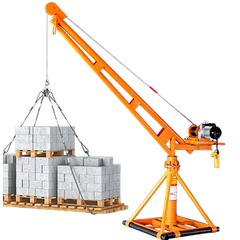 Khung cẩu xoay 360° - TX360 Tải 800kg. 4 Thanh Giằng