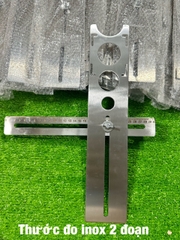 Thước định vị khoét lỗ gạch Inox 201 40cm, thước 2 đoạn