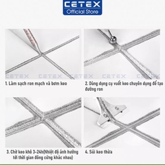 CETEX Keo Chít Mạch 2 Thành Phần Gốc Epoxy - Tuýp 400ml + Vòi Bơm