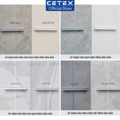 CETEX Keo Chít Mạch 2 Thành Phần Gốc Epoxy - Tuýp 400ml + Vòi Bơm