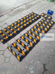 Chặn Bánh Xe Cao Su 500x150x100mm SDTL | Cục Chặn Lùi Xe Ô Tô Cho Tầng Hầm & Bãi Đỗ Xe