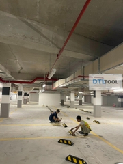 Chặn Bánh Xe Cao Su 550x150x110mm SDTL | Cục Chặn Lùi Xe Ô Tô Cho Tầng Hầm & Bãi Đỗ Xe