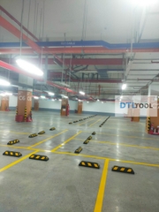 Chặn Bánh Xe Cao Su 550x150x110mm SDTL | Cục Chặn Lùi Xe Ô Tô Cho Tầng Hầm & Bãi Đỗ Xe
