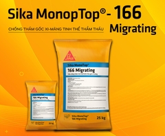 Sika Monotop 166 Migrating - Bao 25kg - Vữa chống thấm tinh thể thẩm thấu gốc xi măng