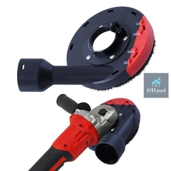 Chụp hút bụi lắp máy mài cầm tay D100mm. Ngăn bụi khi thi công mài, có khay tháo lắp khi mài góc chân tường