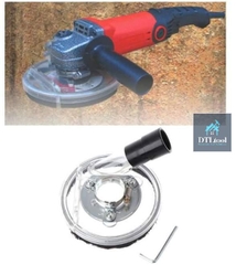 Chụp hút bụi lắp máy mài cầm tay D125mm. Ngăn bụi khi thi công mài, có khay tháo lắp khi mài góc chân tường
