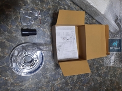 Chụp hút bụi lắp máy mài cầm tay D125mm. Ngăn bụi khi thi công mài, có khay tháo lắp khi mài góc chân tường