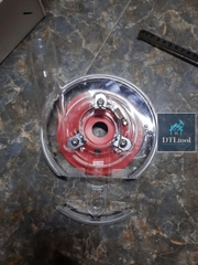 Chụp hút bụi lắp máy mài cầm tay D125mm. Ngăn bụi khi thi công mài, có khay tháo lắp khi mài góc chân tường