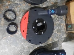 Chụp hút bụi lắp máy mài cầm tay D150mm. Ngăn bụi khi thi công mài, có khay tháo lắp khi mài góc chân tường