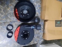 Chụp hút bụi lắp máy mài cầm tay D150mm. Ngăn bụi khi thi công mài, có khay tháo lắp khi mài góc chân tường