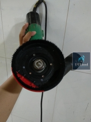 Chụp hút bụi lắp máy mài cầm tay D150mm. Ngăn bụi khi thi công mài, có khay tháo lắp khi mài góc chân tường