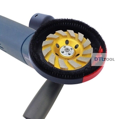 Chụp Hút Bụi Máy Mài Cầm Tay D115mm Model 2026 DTLtool | Phụ Kiện Hút Bụi Mài Bê Tông, Sơn Epoxy & Đá Kim Cương