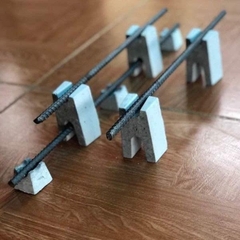 Con kê bê tông chữ H 80mm - Kê sàn 2 lớp 12cm