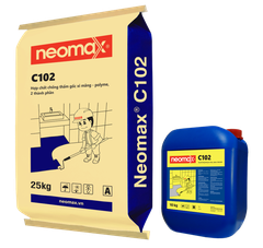 Neomax C102 - Bộ 35kg - Hợp chất chống thấm gốc xi măng-polyme, 2 thành phần. Sản phẩm bao gồm hỗn hợp ở dạng bột kết hợp với thành phần nhựa Polyme tổng hợp ở dạng lỏng.